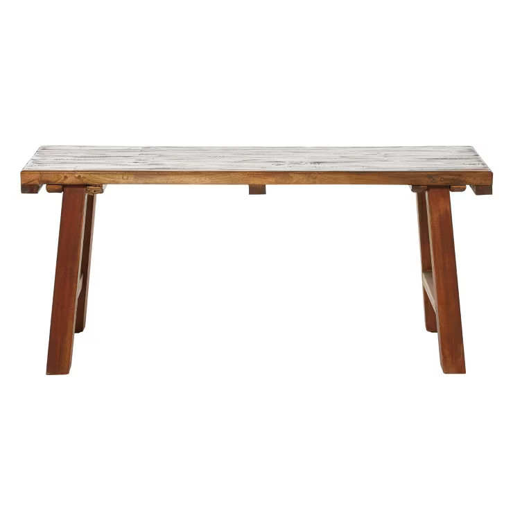 Mahogany Wood Bench Brown - Olivia & May | Target