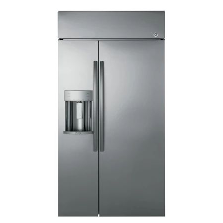 GE PSB48YSKSS Stainless Steel 48 Inch 28.7 Cu. Ft. Built-In Side-By-Side Refrigerator with External  | Build.com, Inc.