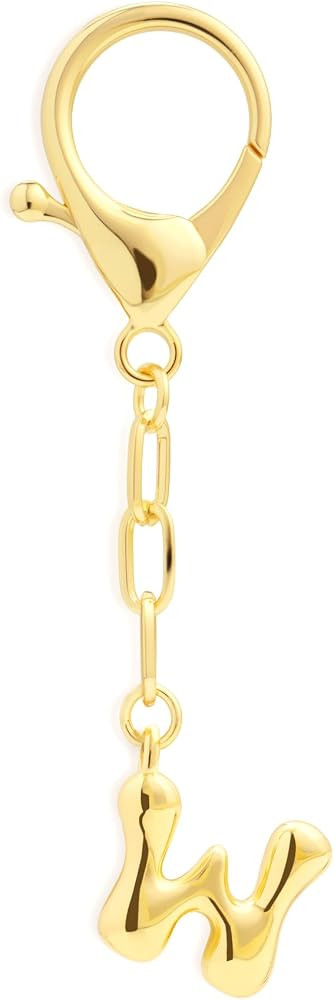 Personalized Birthday Gifts for Women - Cute Initial Keychain, 14K Gold Plated Bag Charms for Pur... | Amazon (US)