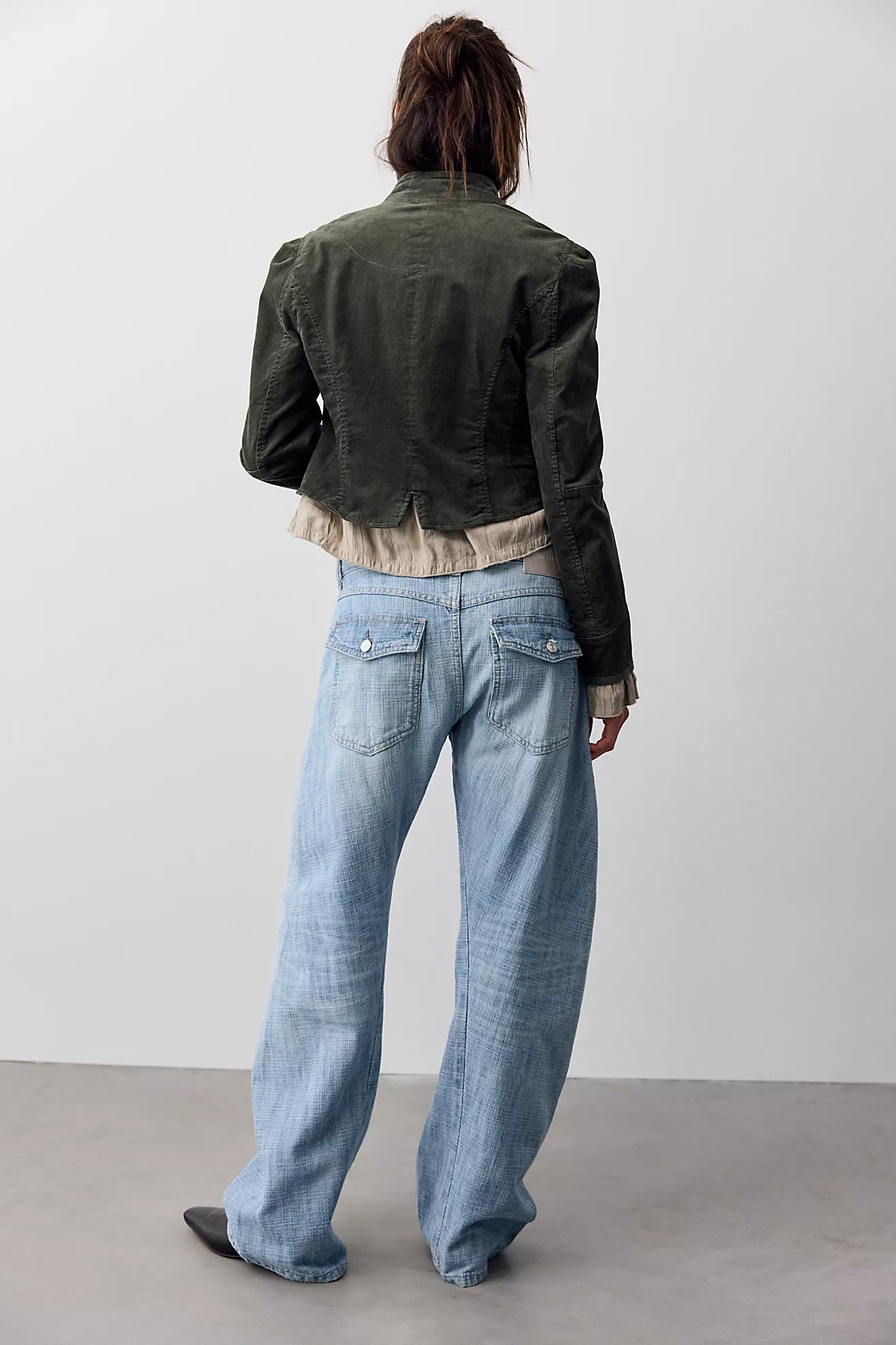 We The Free Highland Low-Rise Twisted Bowed Jeans | Free People (Global - UK&FR Excluded)
