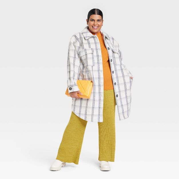 Women's Plus Size Shacket - Ava & Viv™ Plaid | Target