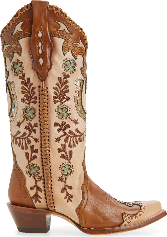 Horseshoe Overlay Western Boot (Women) | Nordstrom