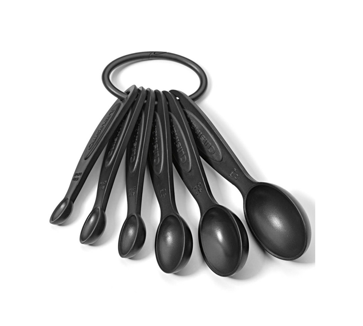 Cuisinart Soft-Grip Measuring Spoons, Set of 6 - Black | Macy's