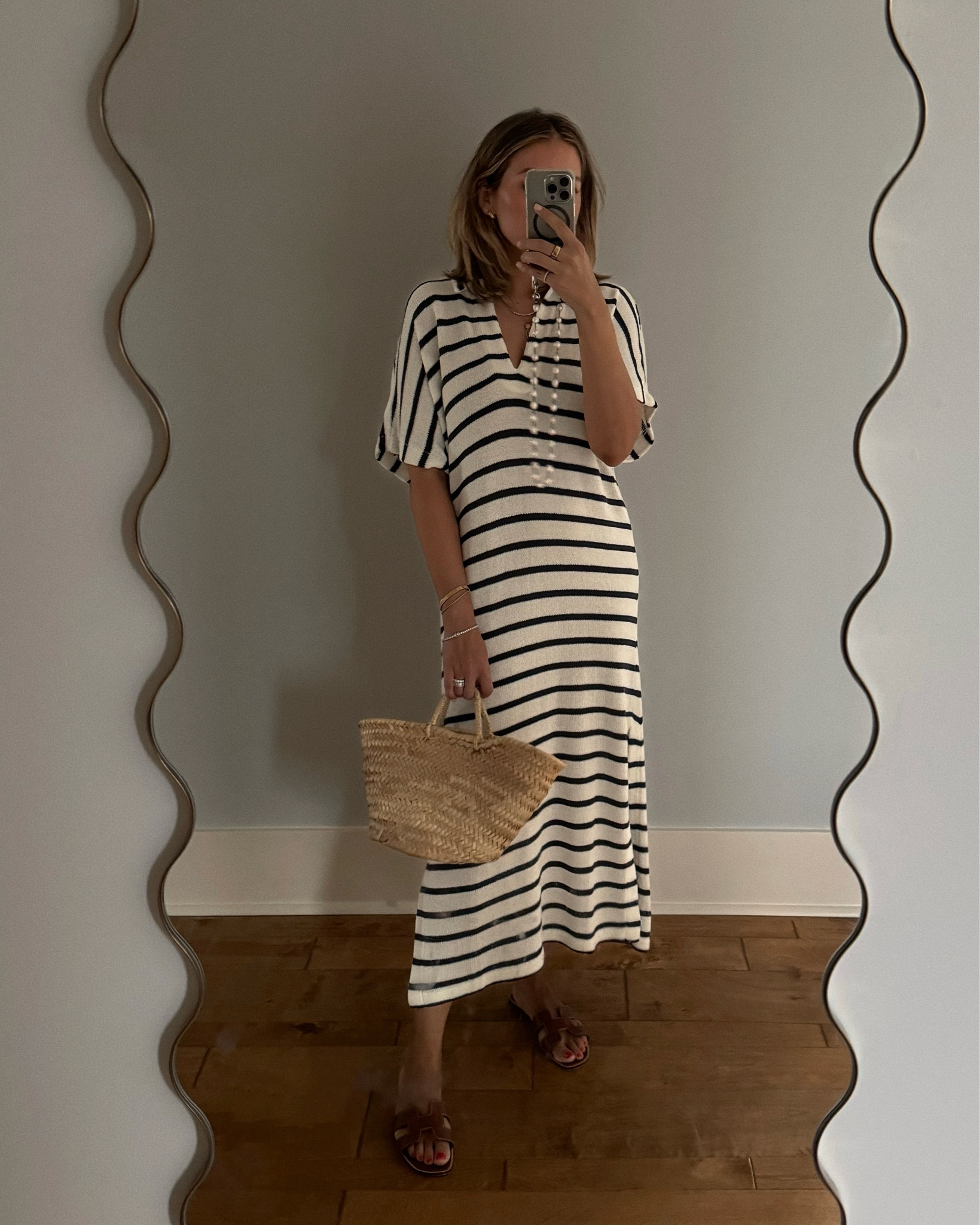 Stripped Dress- Size S/M // Maxi Dress // Summer Sandals // Summer Look

#LTKSeasonal #LTKStyleTip
