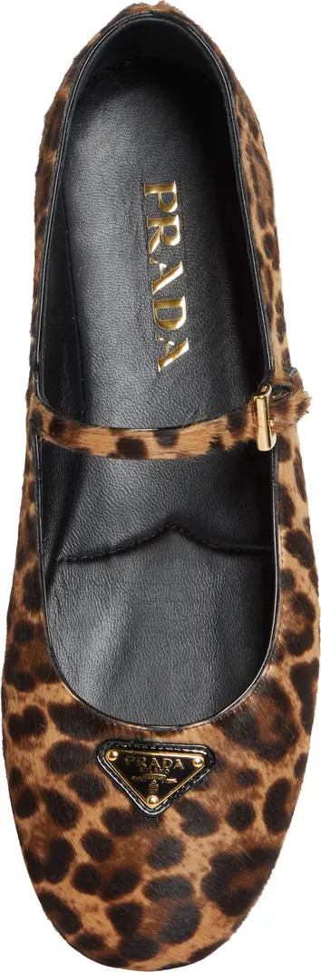 Prada Genuine Calf Hair Mary Jane Flat (Women) | Nordstrom | Nordstrom
