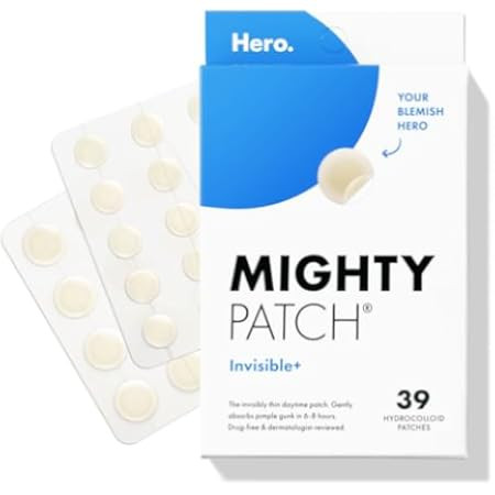 Hero Cosmetics Mighty Patch™ Mini Invisible+ Patches – Extra Small Daytime Hydrocolloid Acne ... | Amazon (US)