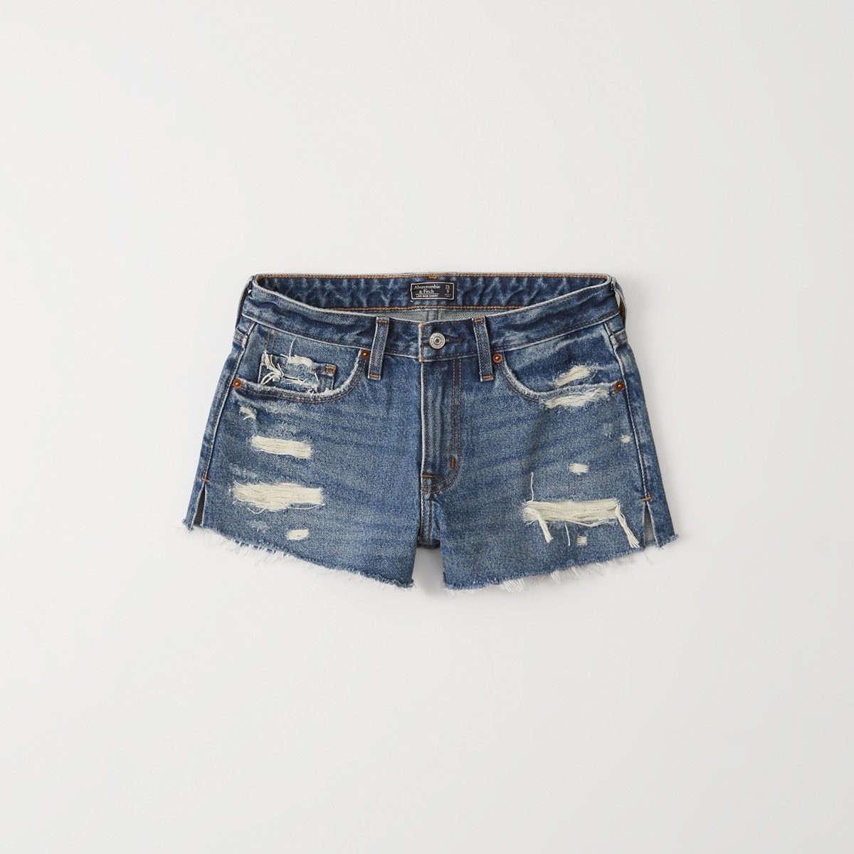 Low Rise Rigid Denim Shorts | Abercrombie & Fitch US & UK