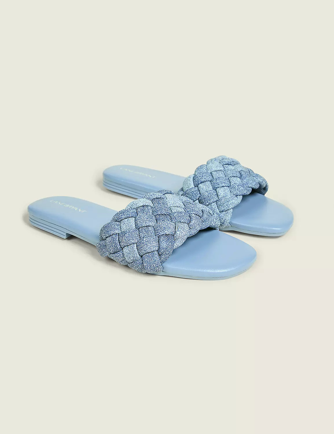 Dream Cloud Braided Faux-Leather Slide | Lane Bryant (US)