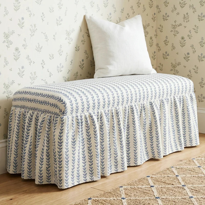 Maggie Ruffle Dining Bench | Wayfair North America