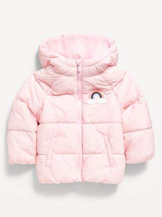 Water-Resistant Embroidered Puffer Jacket for Toddler Girls | Old Navy (US)