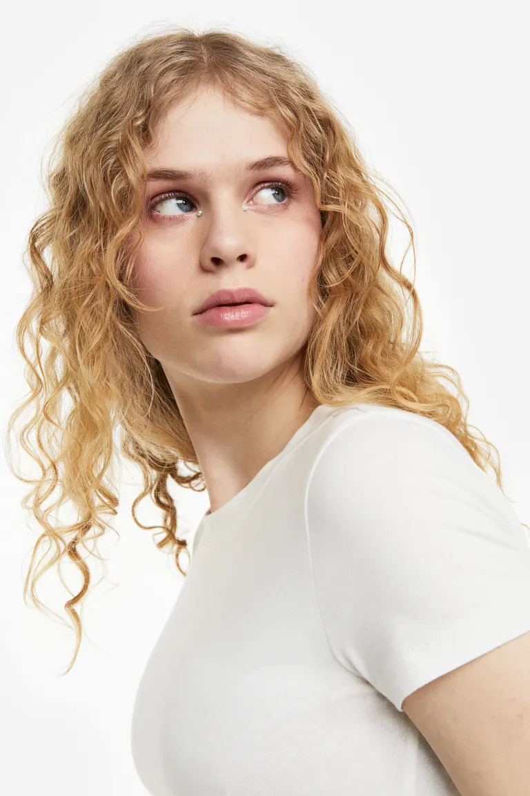 2-pack Crop T-shirts - White - Ladies | H&M US | H&M (US + CA)