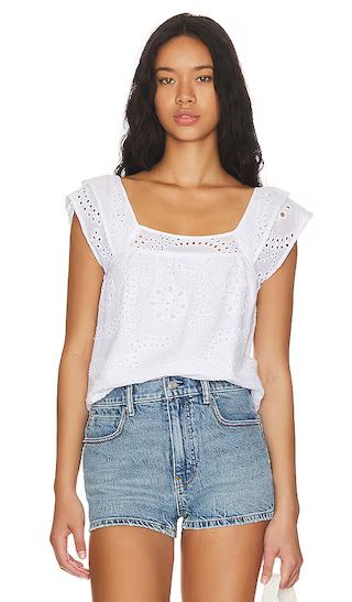 Soft Ruffle Cami in White | Revolve Clothing (Global)