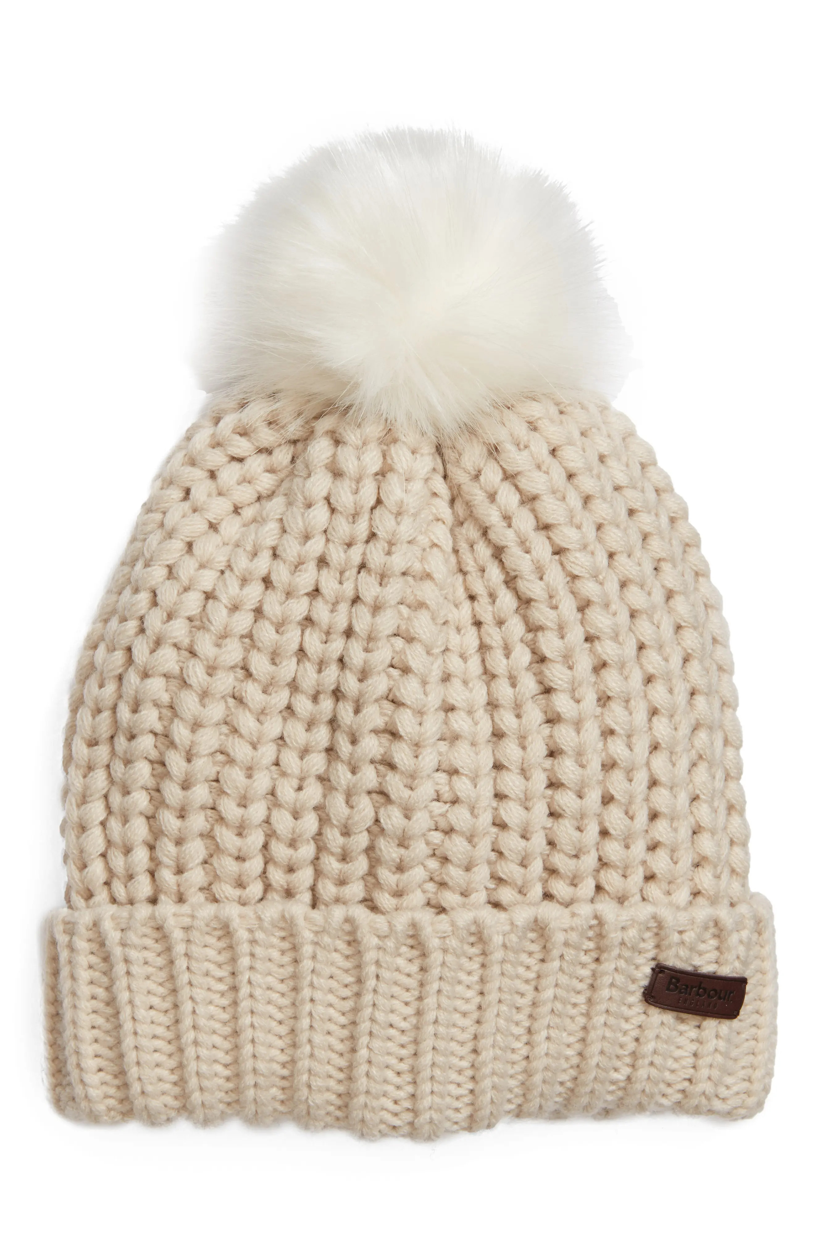Saltburn Beanie with Faux Fur Pom | Nordstrom