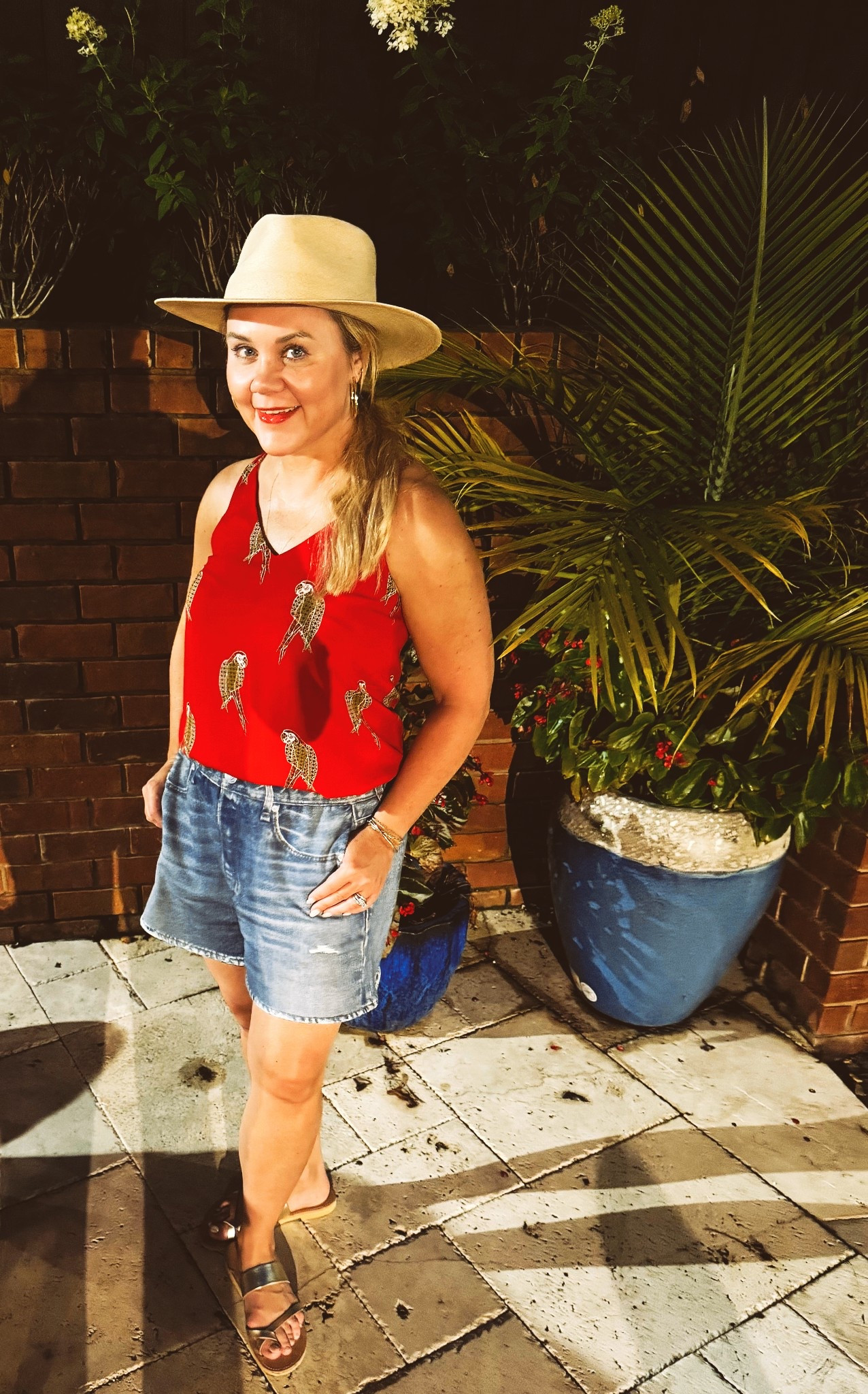 Soaking up last of summer nights with these uber comfy and soft fake jean shorts! 

#LTKOver40 #LTKSeasonal #LTKPetite