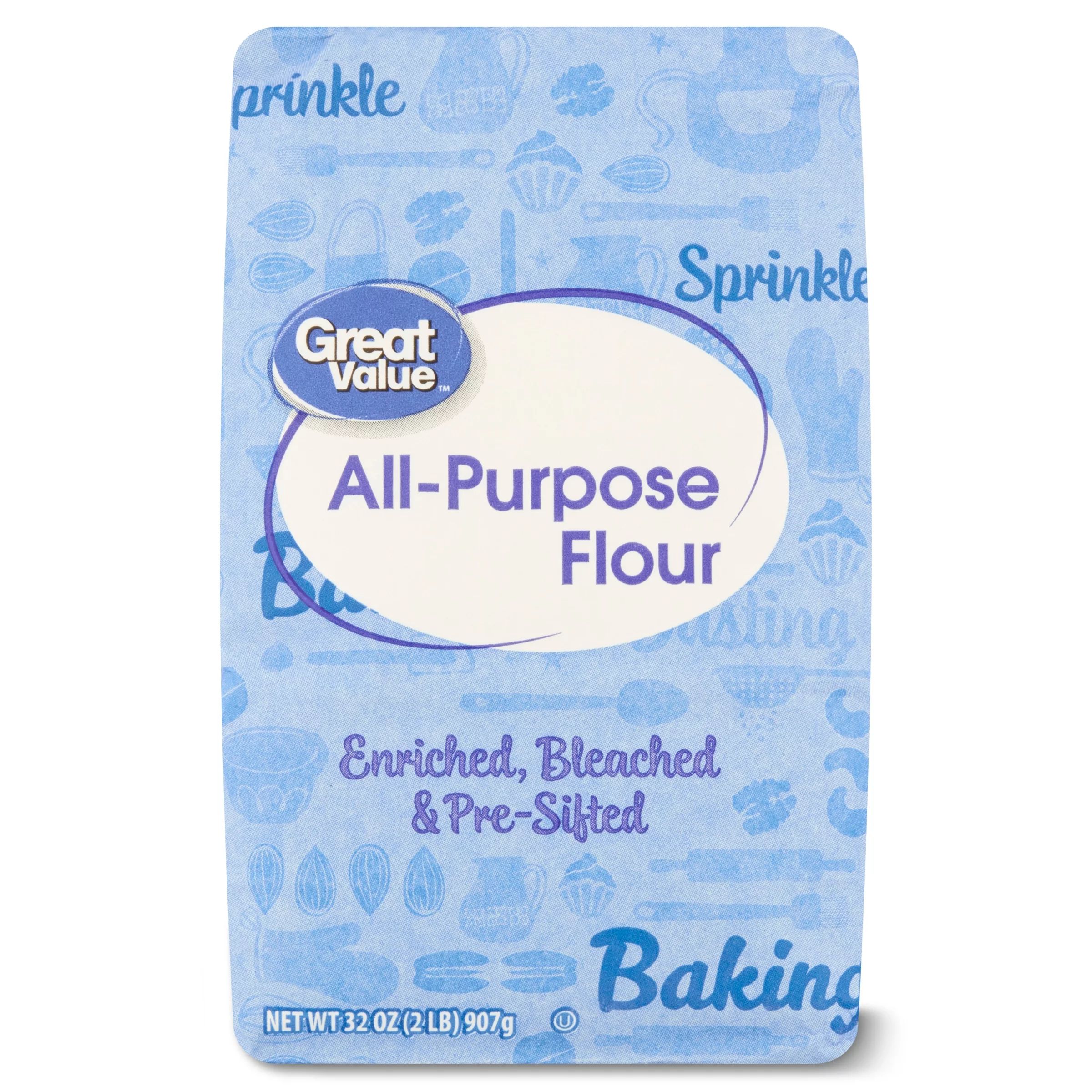 Great Value All Purpose Enriched Flour 2LB Bag | Walmart (US)