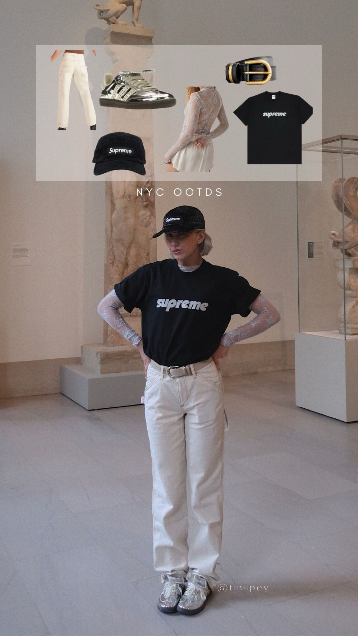 Supreme 2nd 頭でっかち Canvas Camp Cap Natural