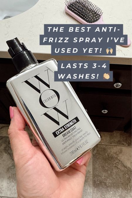 This anti-frizz spray is the best I’ve used in my 37 years of life! 👏🏼 It makes my naturally wavy and course hair SO smooth and shiny! ✨ It works as a heat protector, too, and lasts 3-4 washes. I linked it here at Sephora, Ulta, and Walmart (which is the cheapest option). Click to shop!

#LTKFindsUnder50 #LTKBeauty #LTKSeasonal