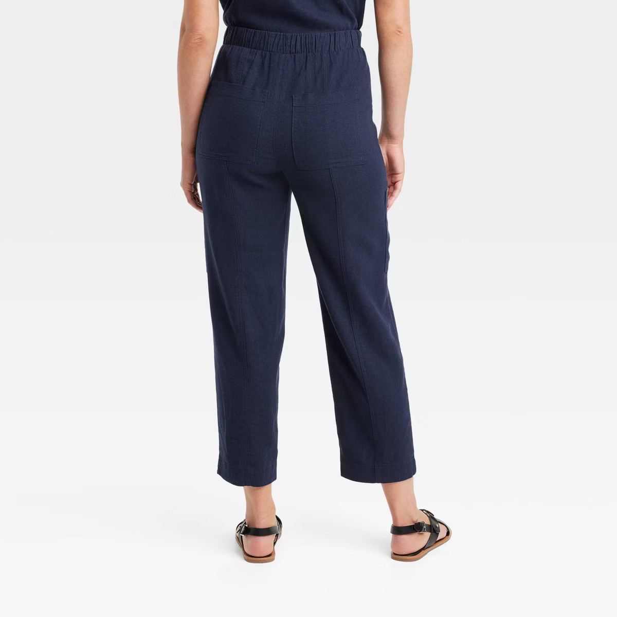 Women's High-Rise Pull-On Tapered Pants - Universal Thread™ White S | Target