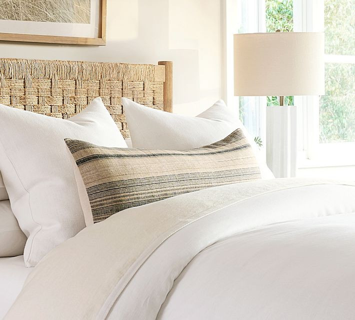 Striped Lumbar Pillow Cover | Pottery Barn (US)