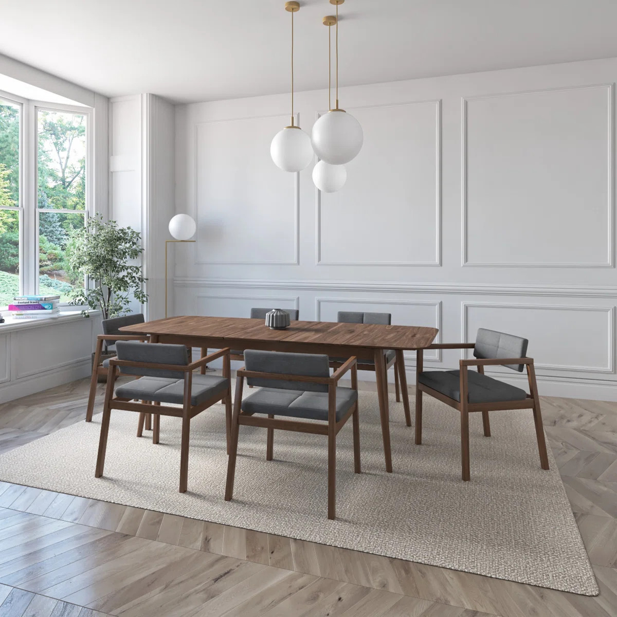 Hardvard Indoor Oak and Wood Extendable Dining Table | Wayfair North America