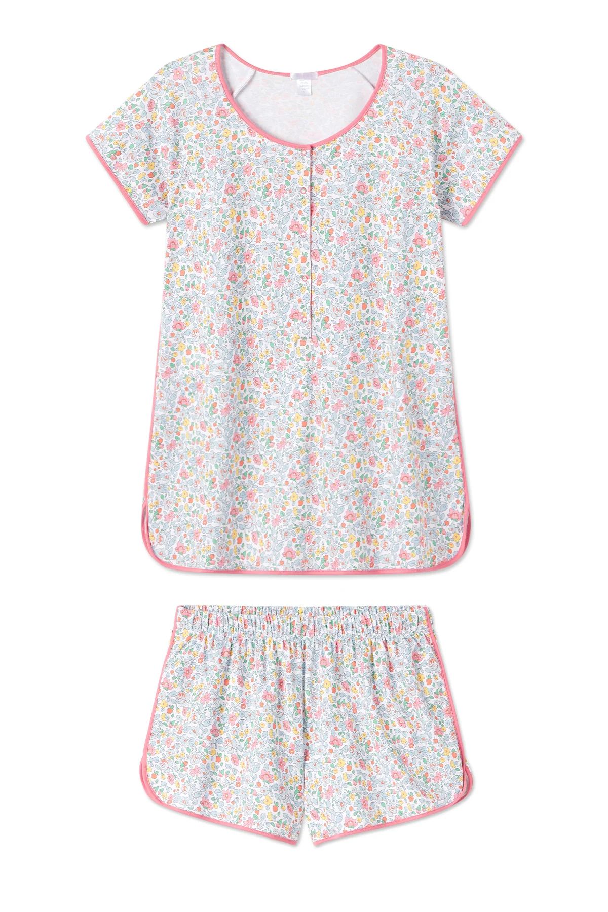 Pima Maternity Shorts Set in Elizabeth Floral | Lake Pajamas