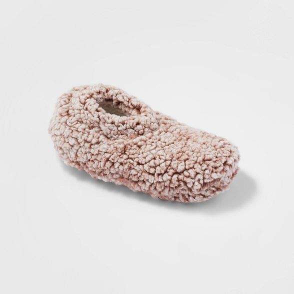 Women's Sherpa High Cut Pull-On Slipper Socks with Grippers | Target