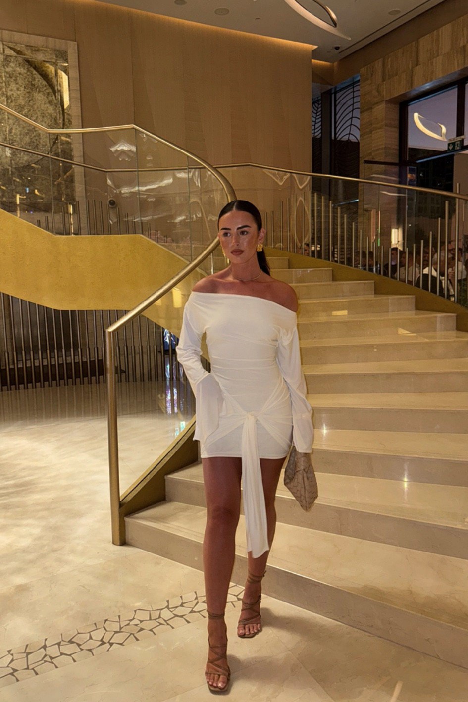 🤍

White dress, white mini dress, drape dress, beige heels, beige clutch bag, party wear, Christmas party outfits, party dress, ASOS, Ego

#LTKpartywear #LTKstyletip #LTKuk