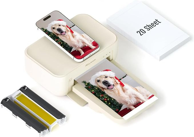 HPRT Photo Printer 4x6,+20 Sheets&1ribbon,Wi-Fi Wireless Instant Picture Printer for iPhone, Andr... | Amazon (US)