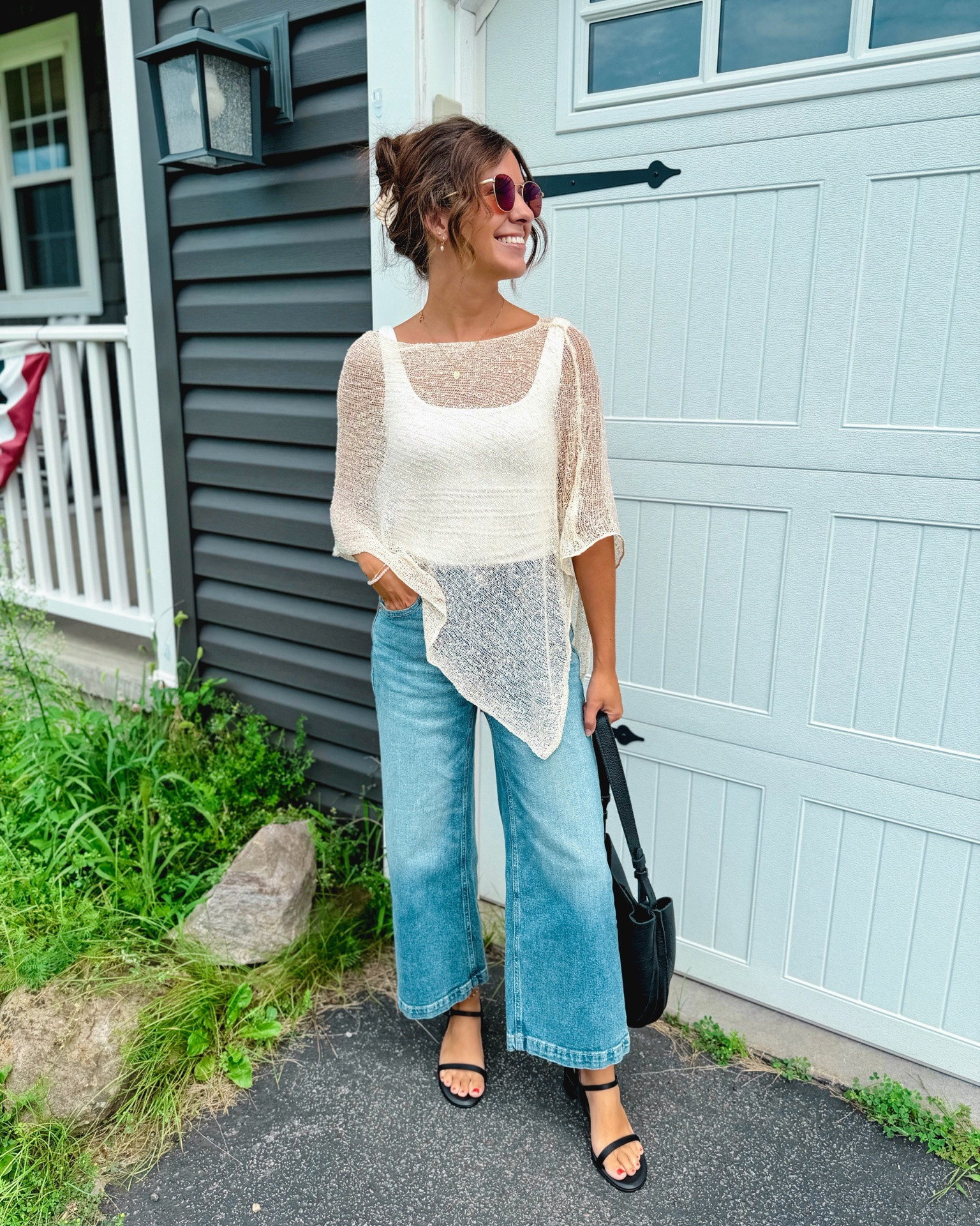 Church outfit 🤍✨

small in my tank, 24 short/petite in my jeans (also linked the light wash pair I own that is very similar to these!) , 6 in my sandals (also linked similar). My poncho is one size and is the light apricot color.

#LTKPetite #LTKSeasonal #LTKootd