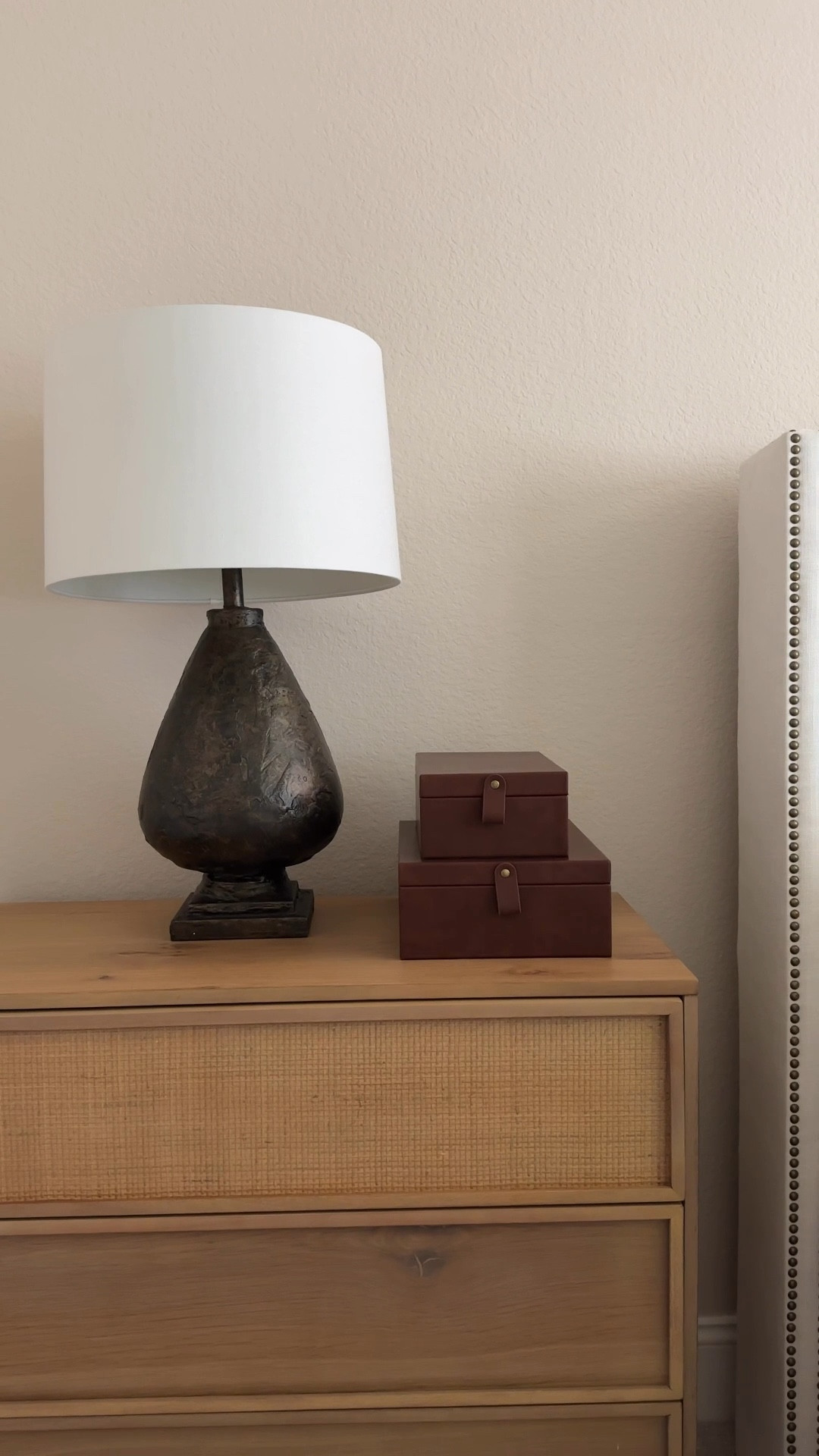 Stylish and affordable storage to keep your nightstand clean!

Faux leather storage box set
Faux leather storage containers 

#LTKHome
