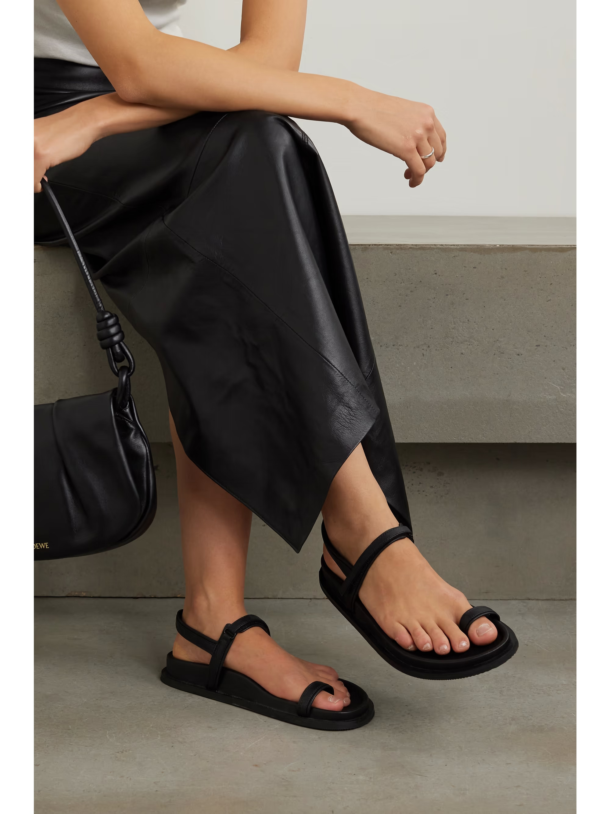 + NET SUSTAIN Keko leather sandals | NET-A-PORTER (US)
