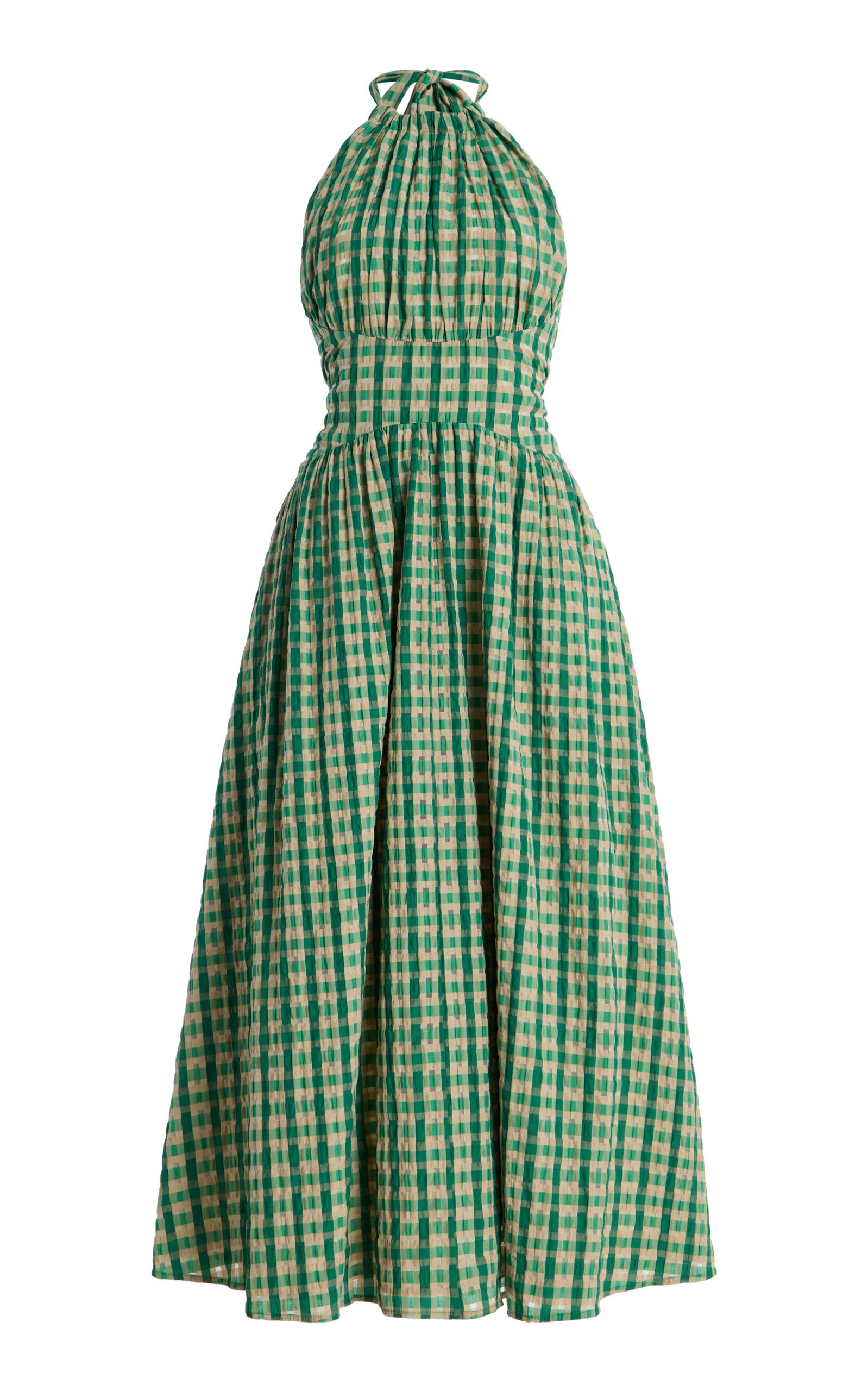 Halter in the Name of Love Gingham Midi Dress | Moda Operandi (Global)