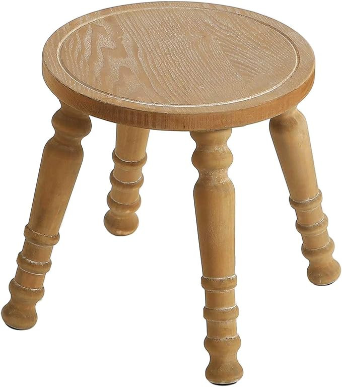 100% Solid Wooden Step Stool, Solid Wooden Stool for Adults, Small Wood Plant Stools, Short Stool... | Amazon (US)