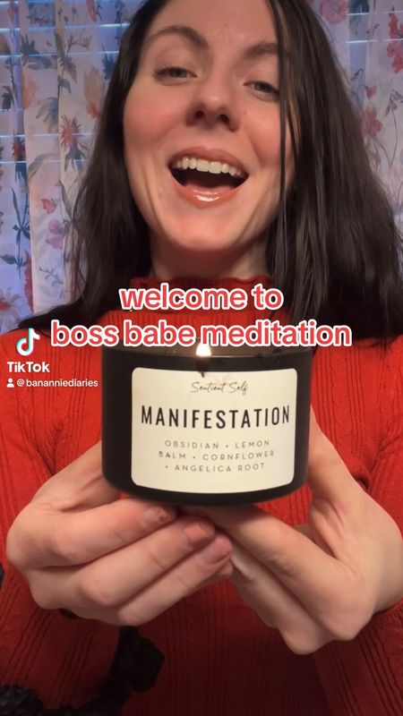 Follow me on TikTok to hear the audio and join our boss babe meditation #TheBanannieDiaries - in the meantime, shop this handmade candle! 

#LTKGiftGuide #LTKhome #LTKfindsunder50
