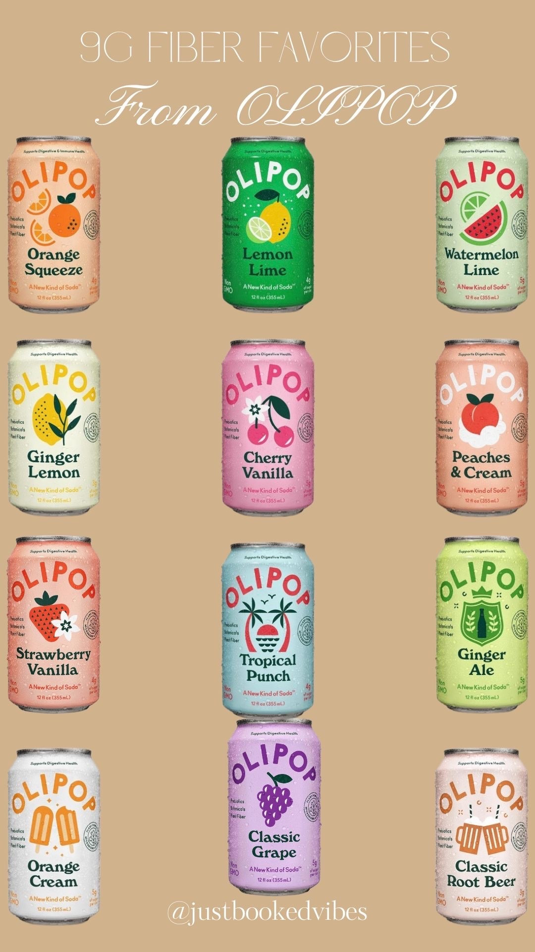 Fun, soda-inspired flavors from OLIPOP packed with 9g of fiber — the perfect refreshing drink for summer cravings and everyday sipping!

#LTKselfcare #LTKSeasonal #LTKfoodie
