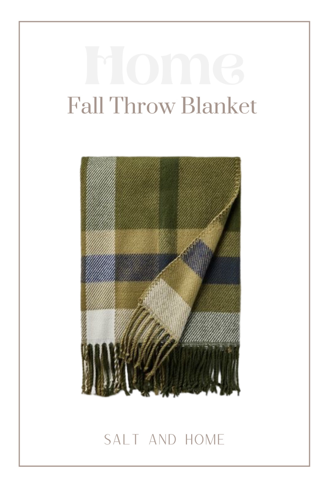 Blue and green Fall throw blanket!

#LTKHome #LTKSeasonal