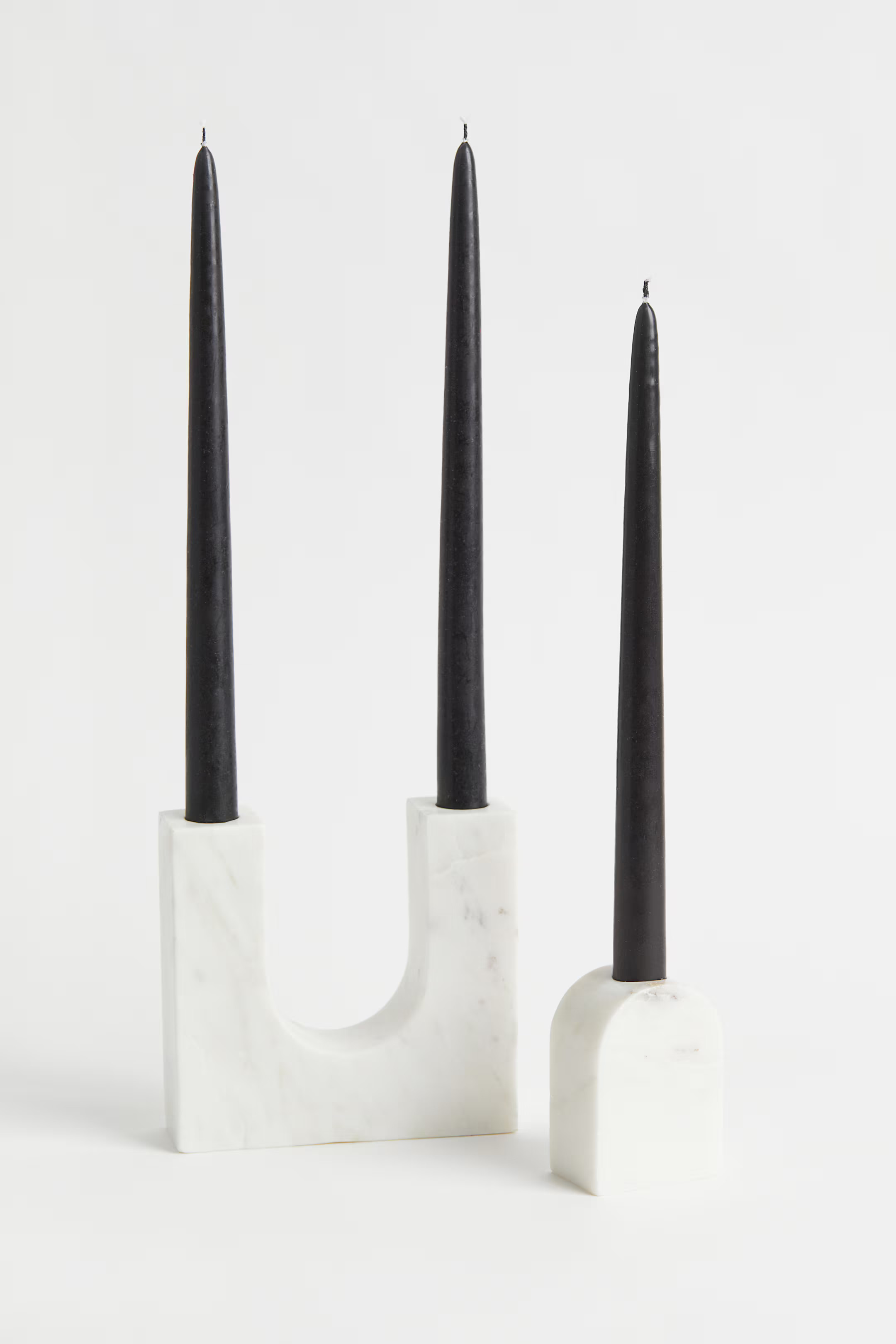 Marble Candlestick - White - Home All | H&M US | H&M (US + CA)