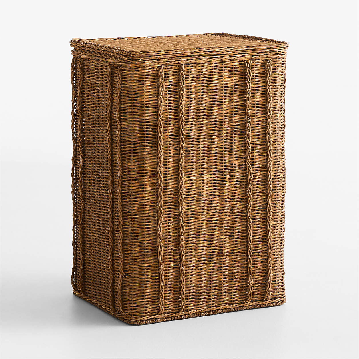 Alford Rattan Laundry Hamper with Cotton Liner | Crate & Barrel | Crate & Barrel