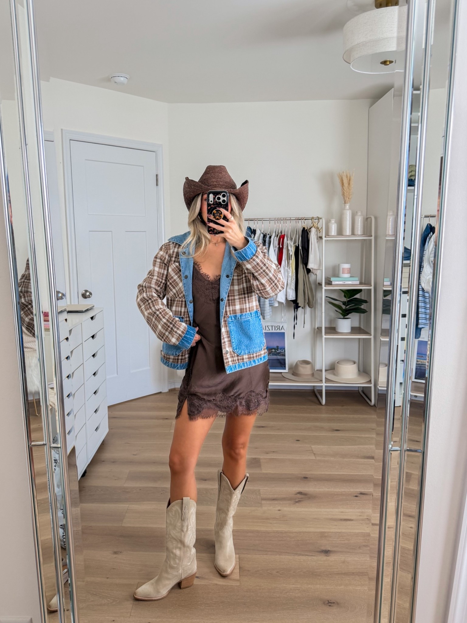 cute & casual early fall outfit — this would also be so cute for a country concert! Size xxs regular in the dress — I’m 5’2! Size xxs in the reversible denim jacket

#LTKmorningroutine #LTKPetite #LTKSeasonal