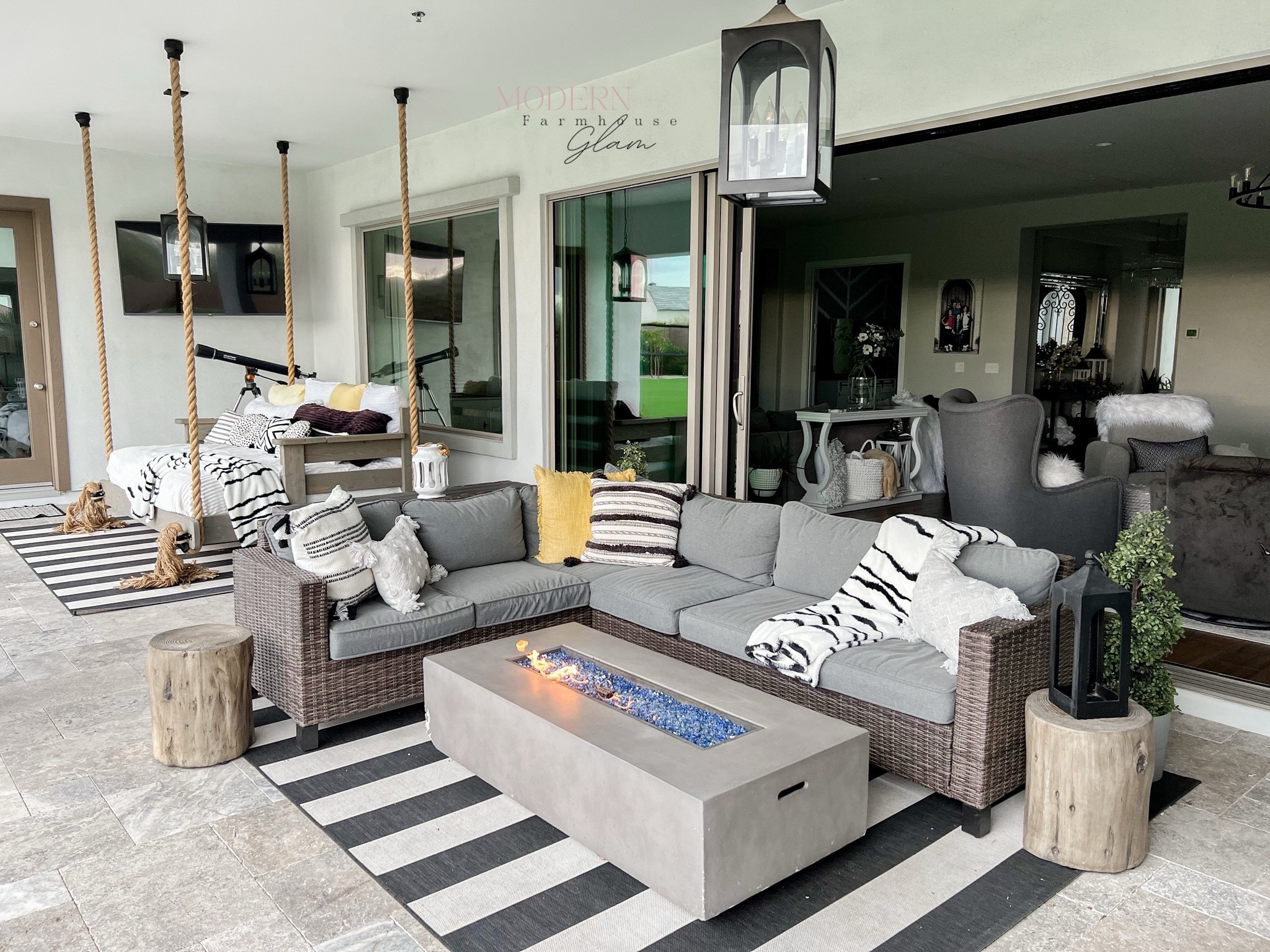 Affordable patio set, outdoor furniture, outdoor sectional, outdoor rug, propane fire table, fire pit, outdoor lighting, outdoor couch, backyard, Walmart, Better Homes & Gardens, modernfarmhouseglam

#LTKsalealert #LTKhome