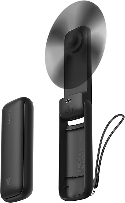 Aecooly Slim Portable Fan, Thin Handheld Fan, USB Rechargeable Mini Personal [24H Max Cooling Tim... | Amazon (US)