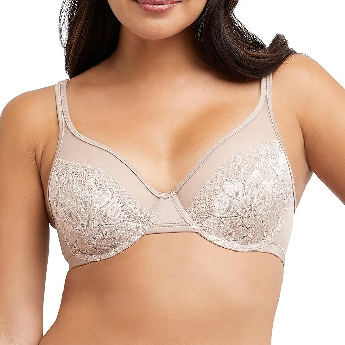 Bali Women's One Smooth U Lace Minimizer Bra, Underwire Bras, Full-Coverage Convertible Bra | Amazon (US)
