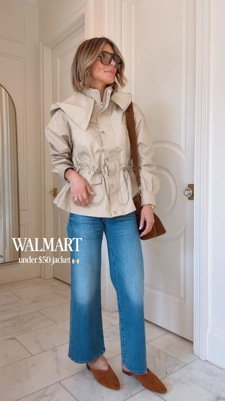 This Walmart jacket cinches and is under $50!! Such a great find

#LTKootd #LTKSeasonal #LTKOver40