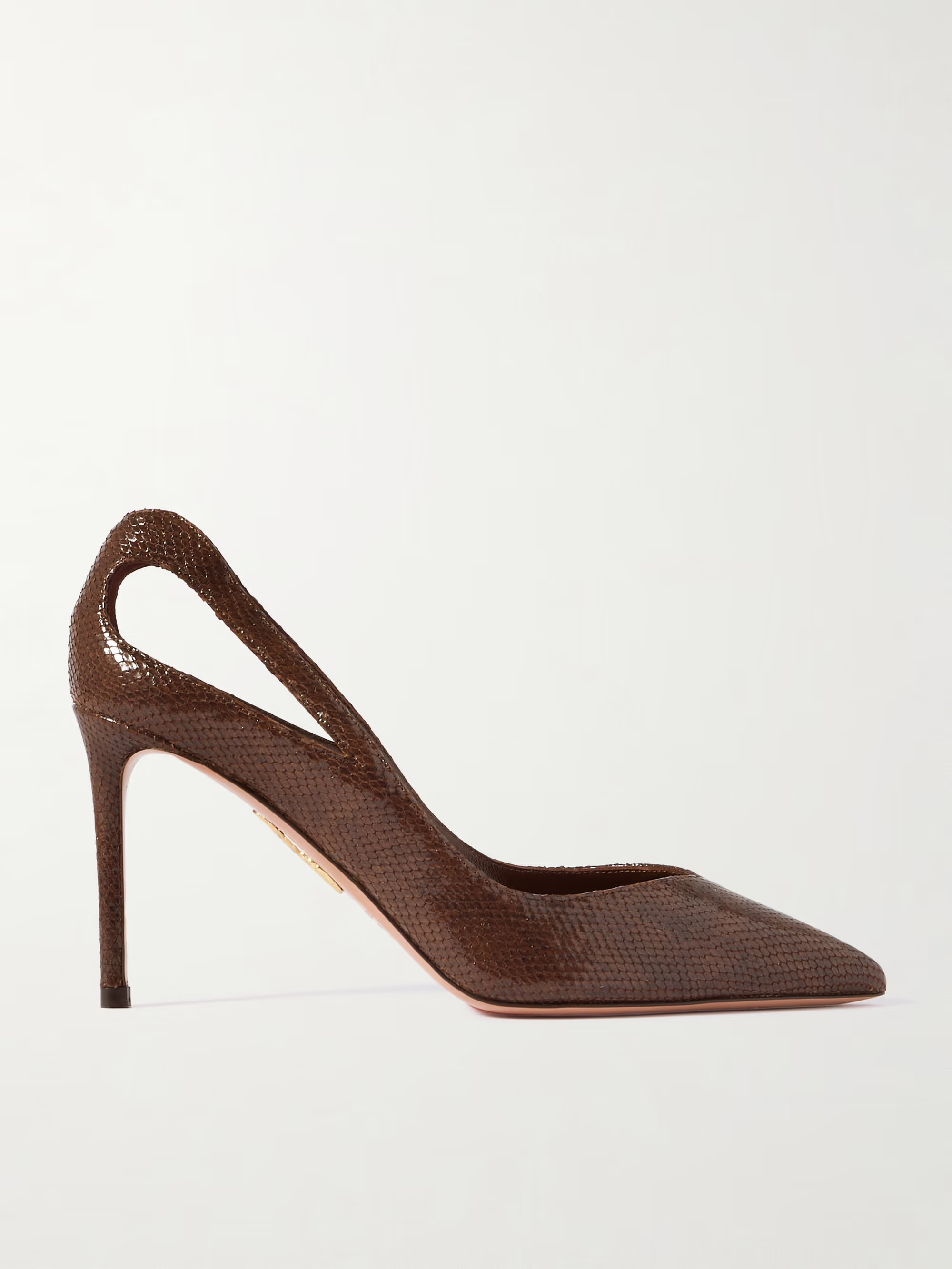 Sheeva 85 cutout snake-effect leather pumps | NET-A-PORTER (UK & EU)