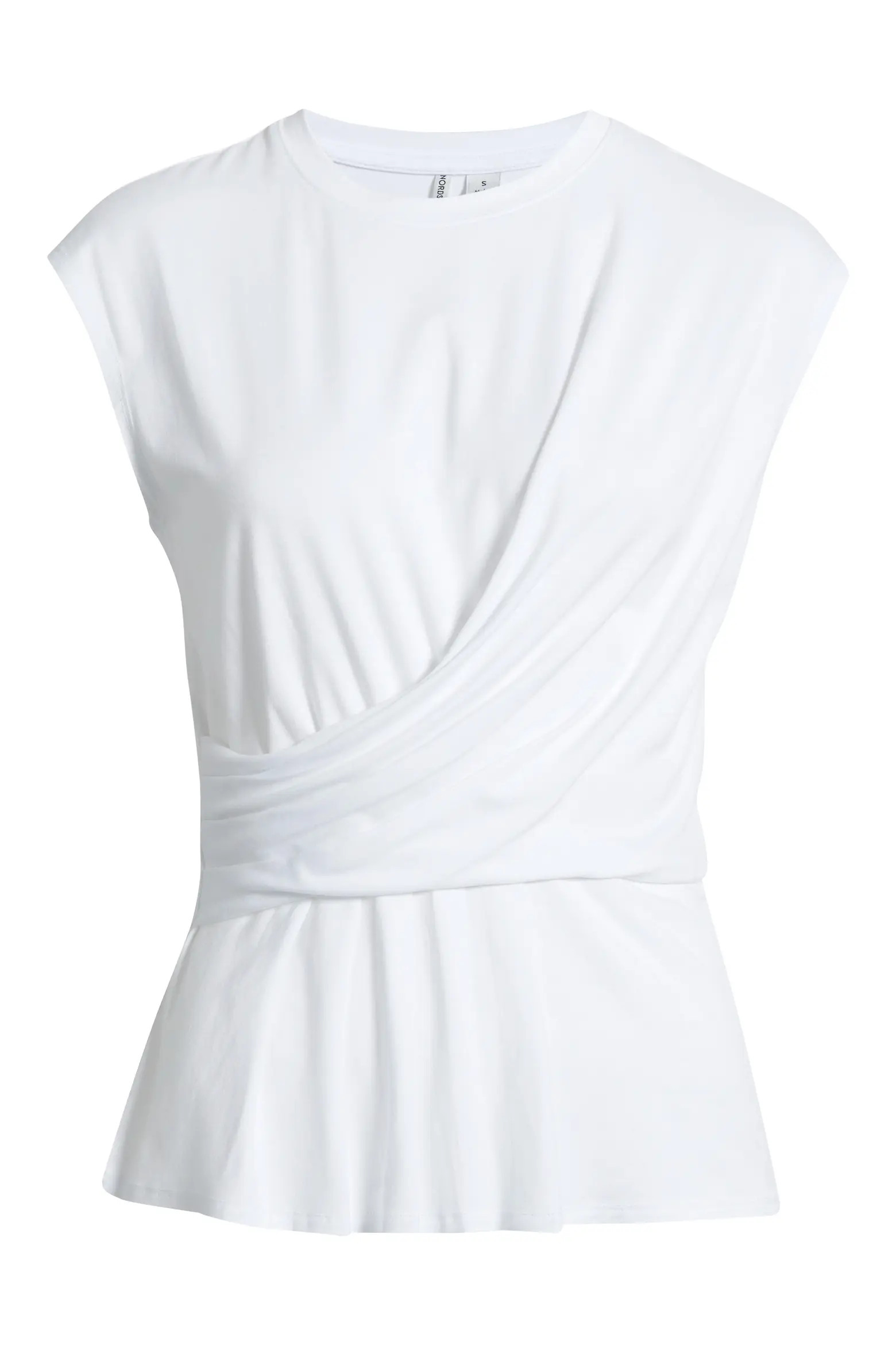 Draped Cap Sleeve Peplum Top (Women) | Nordstrom | Nordstrom