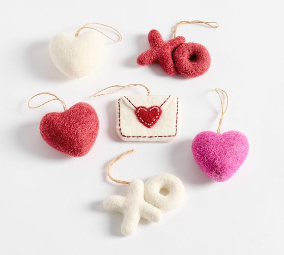 Valentine's Day Ornaments - Set of 6 | Pottery Barn (US)