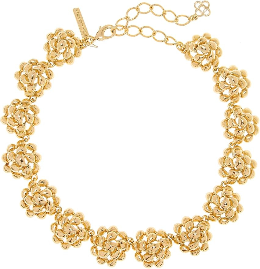 Amazon.com: Oscar de la Renta, Domed Teardrop Necklace, Gold : Luxury Stores | Amazon (US)