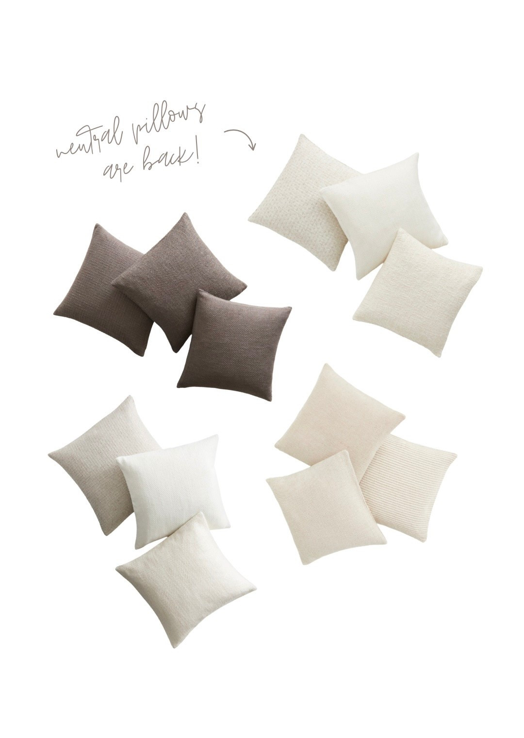 These pillow covers are my favorite! They’re perfect for adding texture, cozy and a natural look to any space!

My favorite pillow inserts are also linked. Size up your insert. Covers are 20 x 20 so you’ll need 22 x 22 inserts!

Pillows, throw pillows, cozy home, home design, home decor, interior design, living room decor, family room decor, pillow coverss

#LTKSaleAlert #LTKHome