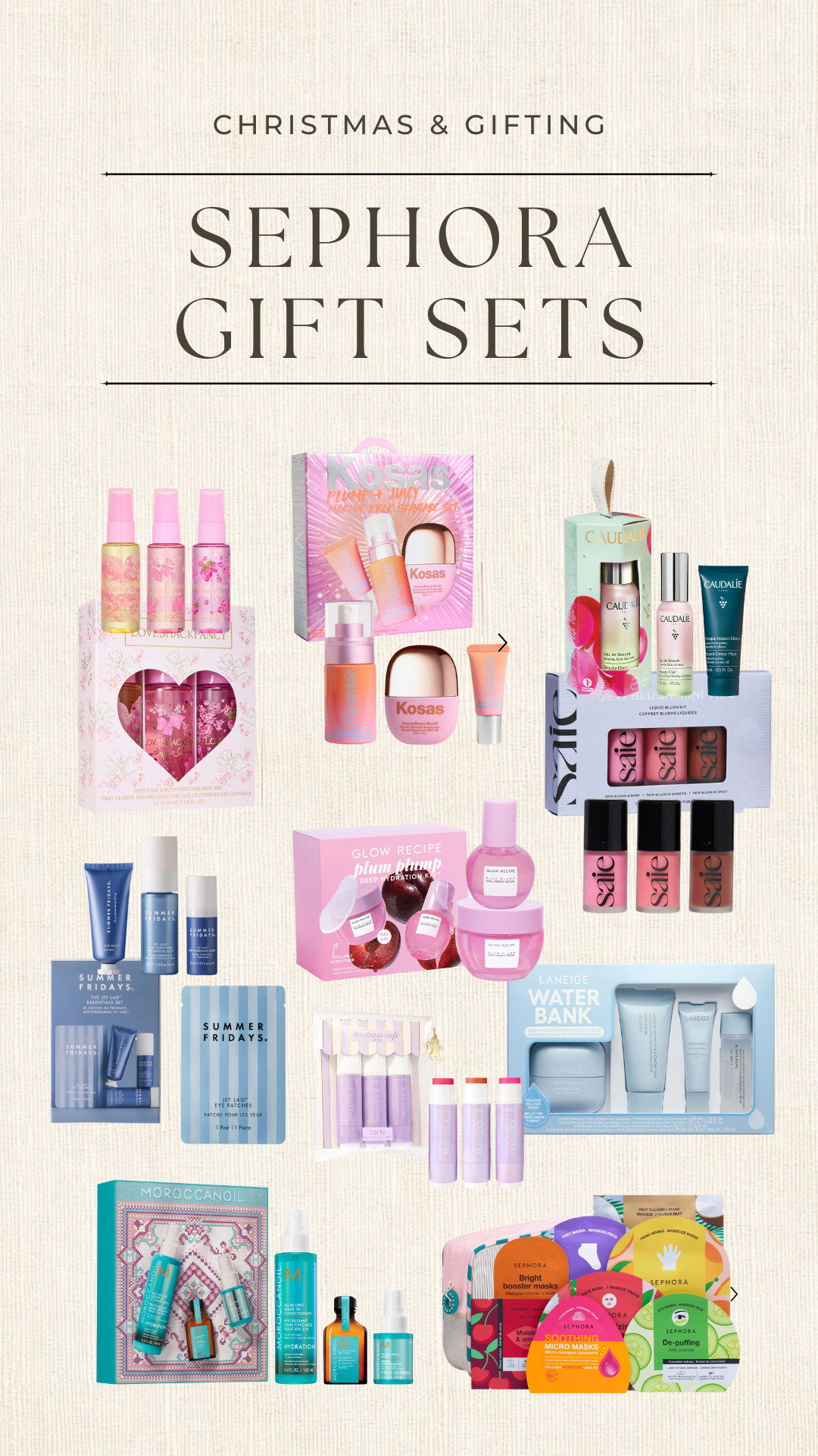 Sephora gift sets I love!!!
.
.
.
Christmas gift ideas, gift sets, beauty, makeup, makeup gifts, beauty gits, glow recipe, sephora favorites, amika, bath bombs, blush, body care, hair products 

 #LTKGiftGuide #LTKHoliday #LTKSeasonal