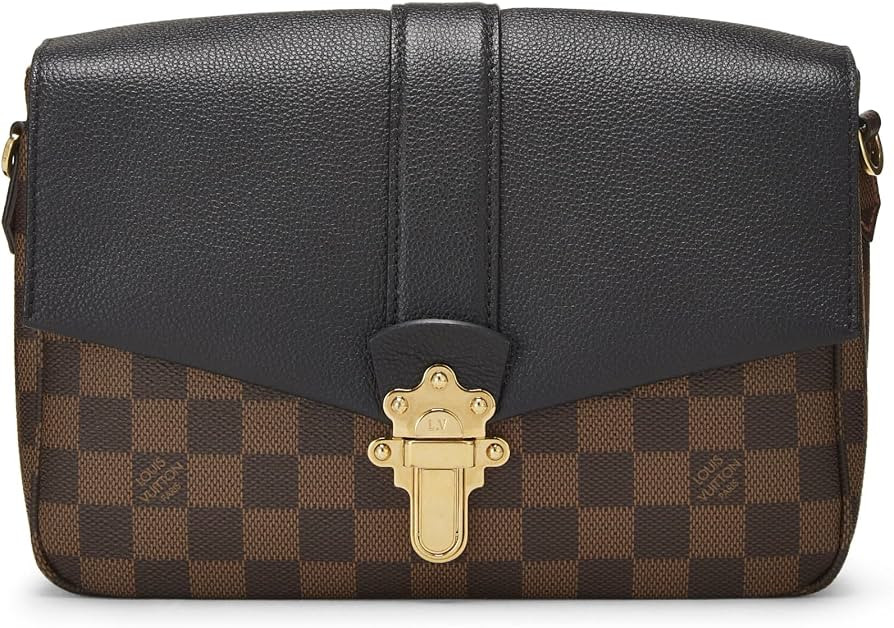 Amazon.com: Louis Vuitton, Pre-Loved Black Damier Ebene Clapton Crossbody, Black : Luxury Stores | Amazon (US)